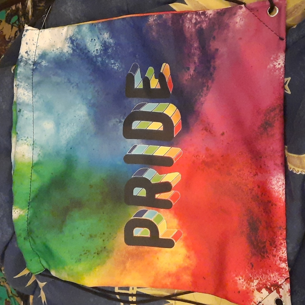NWT Rainbow Pride Cinch Bag